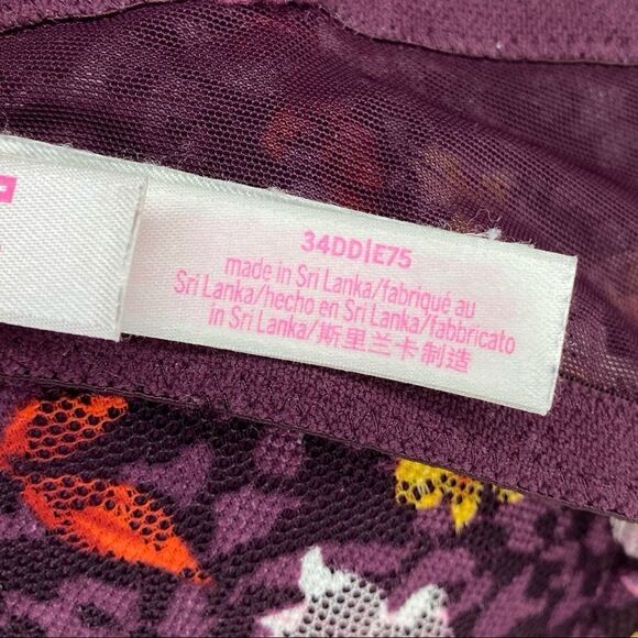 PINK Victoria’s Secret 34DD Floral Bra - Picture 8 of 9